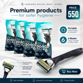 Dorco Pace 6 Portable Razor - World's First Six Blade Razor
