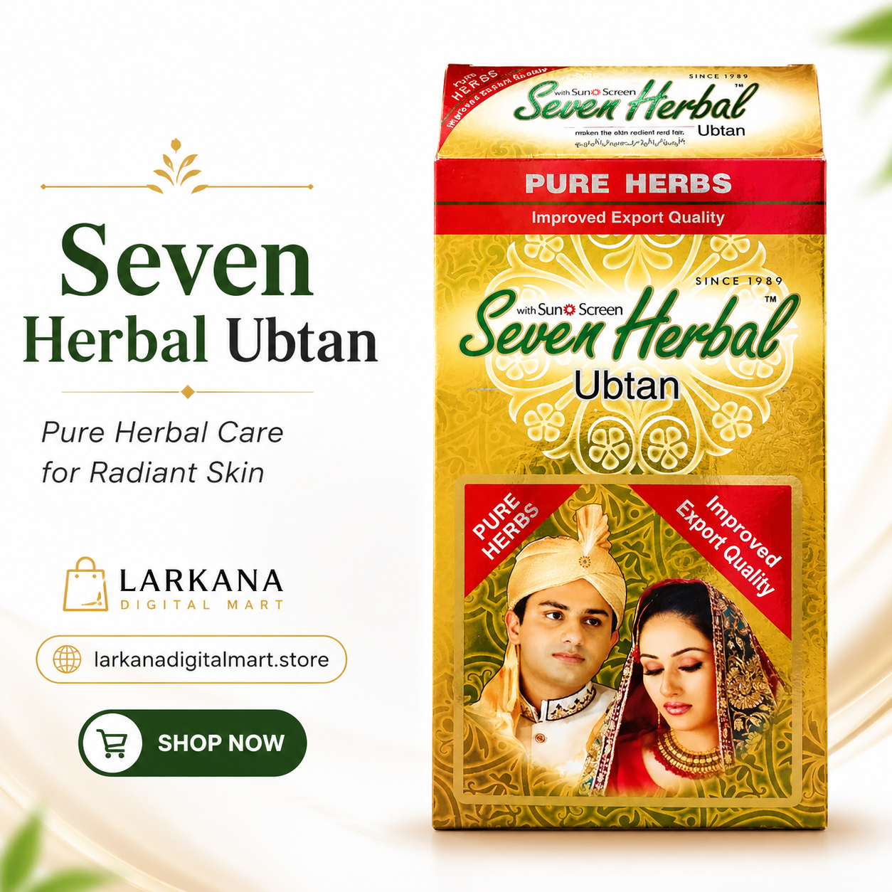 Seven Herbal Ubtan - Pure Herbal Skin Brightening Formula