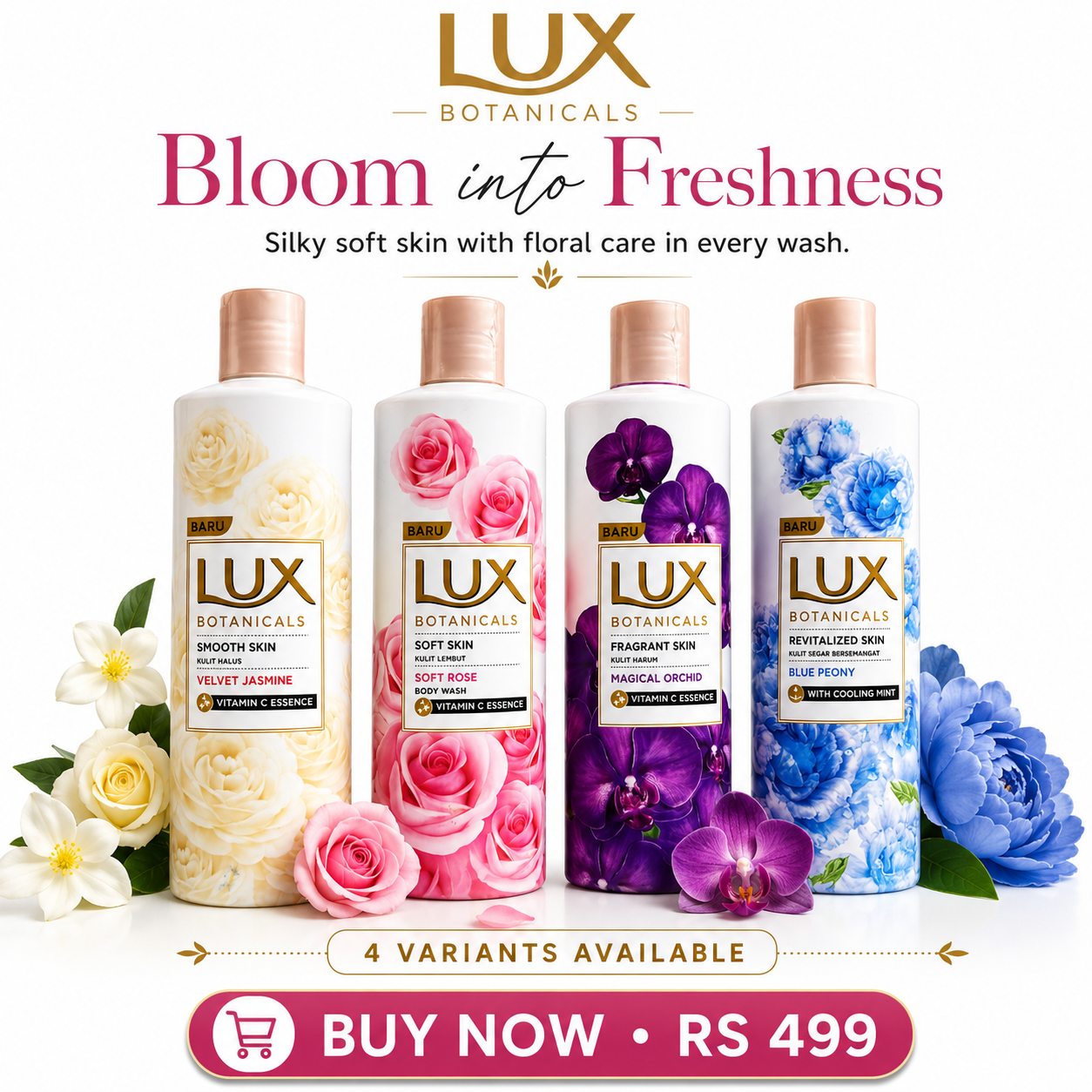 Lux Botanicals Body Wash - 4 Variants