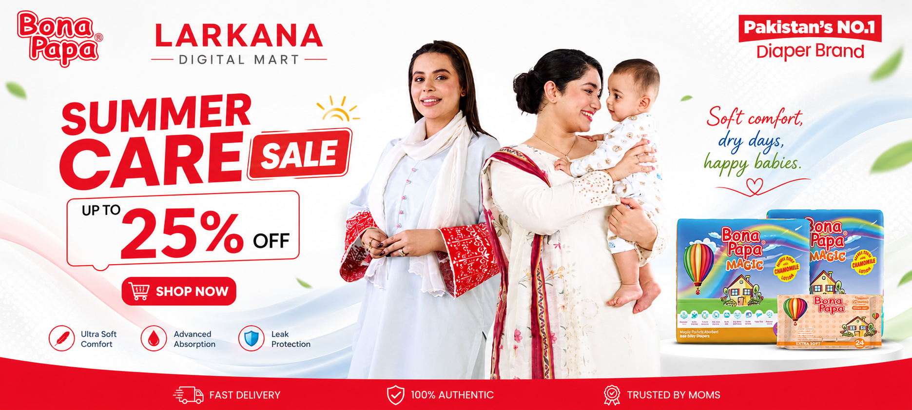 Bona Papa Magic Diaper - Pakistan's No.1 Diaper Brand Larkana DIGITAL Mart