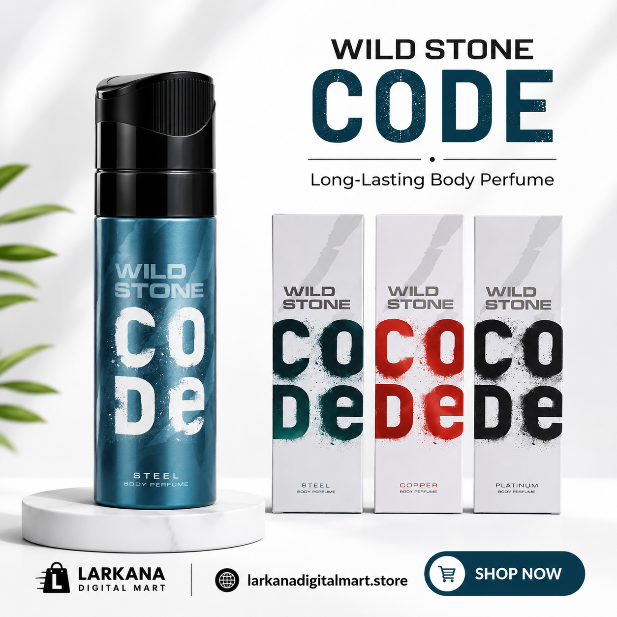 Wild Stone Code – Long-Lasting Body Perfume&nbsp;