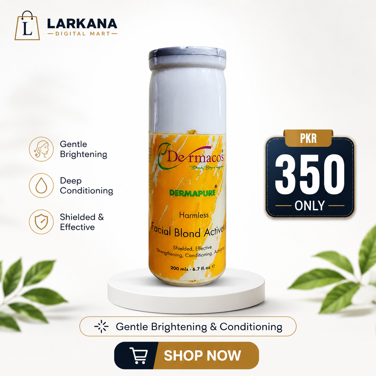Dermacos Dermapure Harmless Facial Blond Activator 200ml – PKR 350 Only | Larkana Digital Mart
