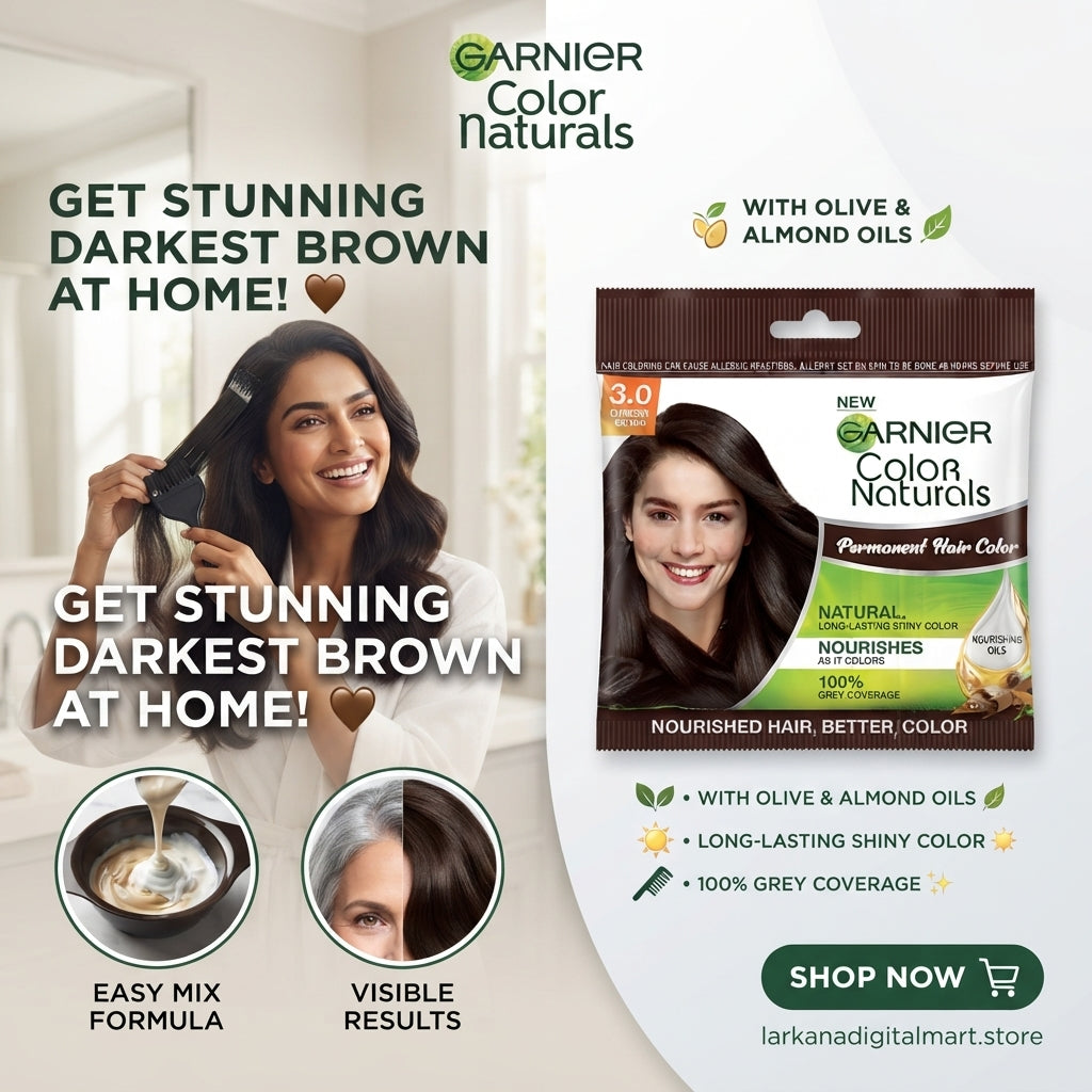 Garnier Color Naturals Permanent Hair Color - Darkest Brown 3.0