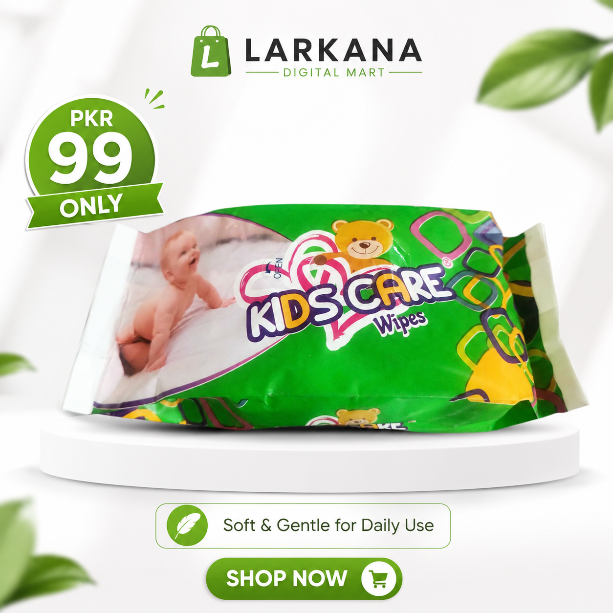 Kids Care Baby Wipes - Soft & Gentle