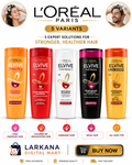L'Oreal Paris Elvive Shampoo - 5 Expert Variants for Stronger, Healthier Hair 360ML Large