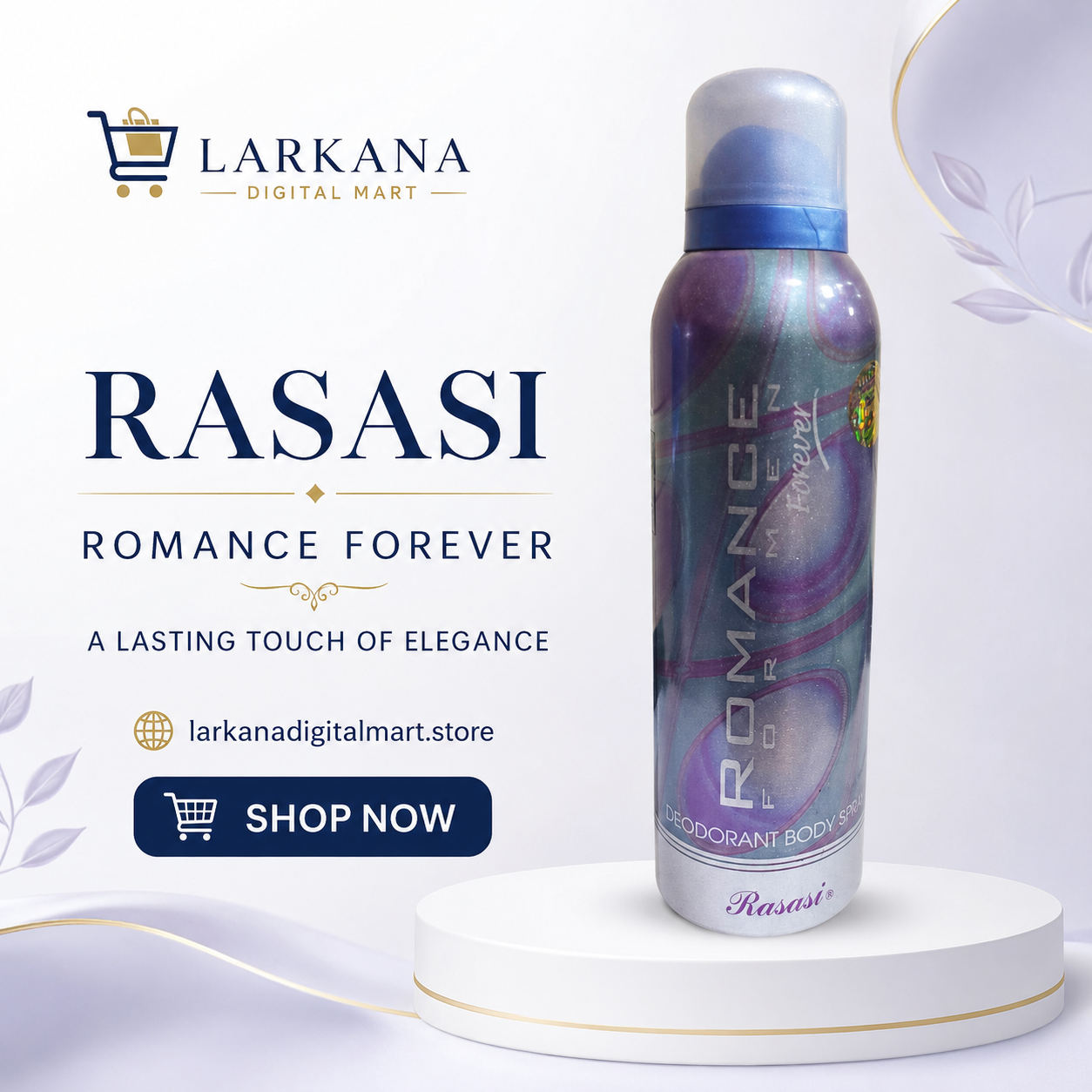 Rasasi Deodorant Body Spray for Men – Hope & Romance 200ml