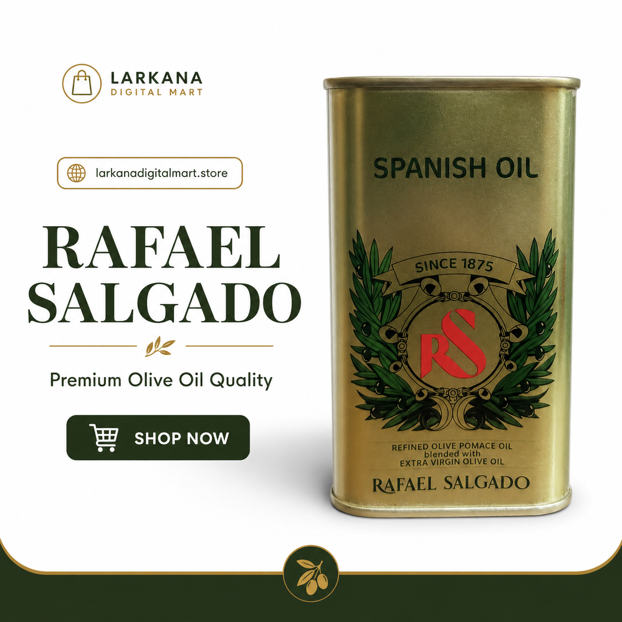 Rafael Salgado Spanish Olive Oil tin can