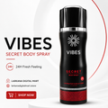 VIBES Secret Body Spray 200ml , Larkana Digital Mart