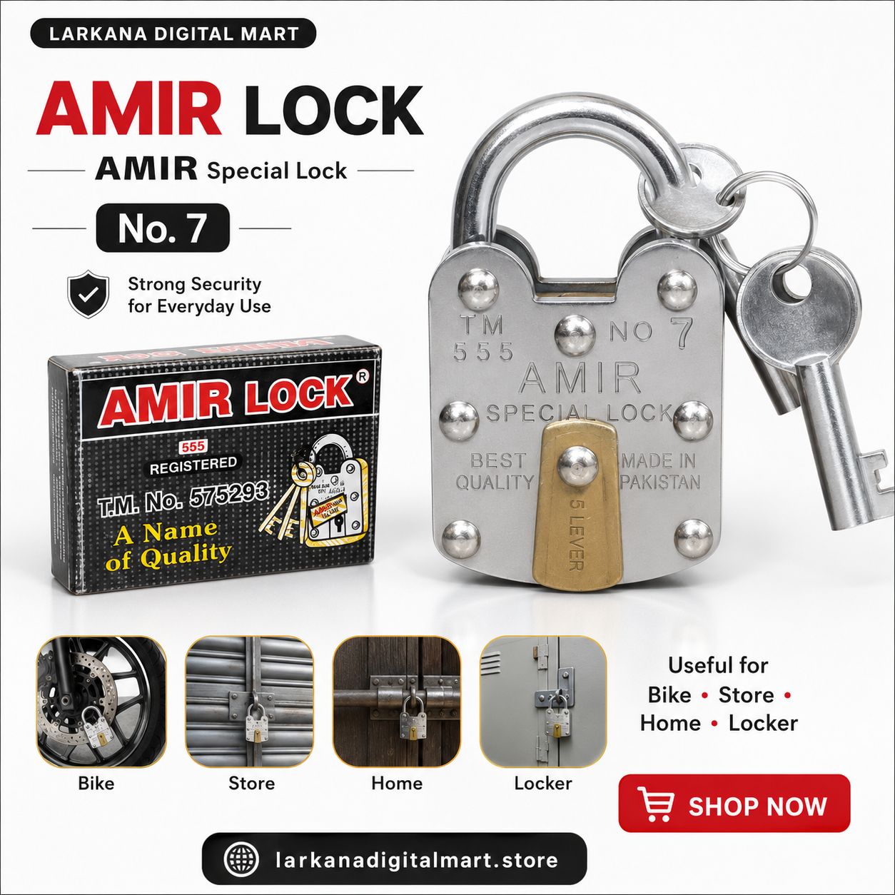 Amir Lock No. 7 - Special Padlock