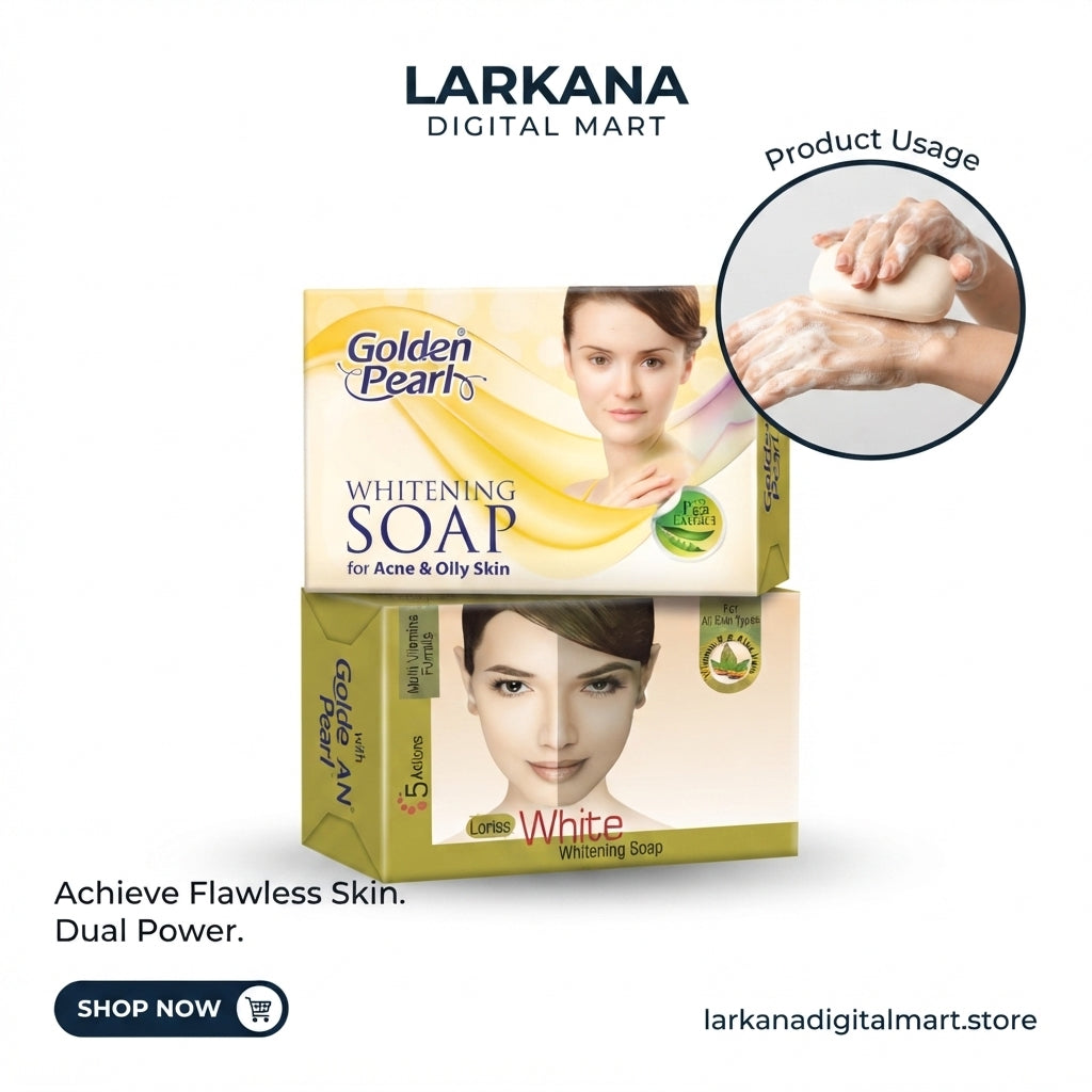 Whitening Beauty Soaps - Golden Pearl & Loriss White :