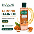 Bioluxe Naturals Almond Hair Oil 250ml