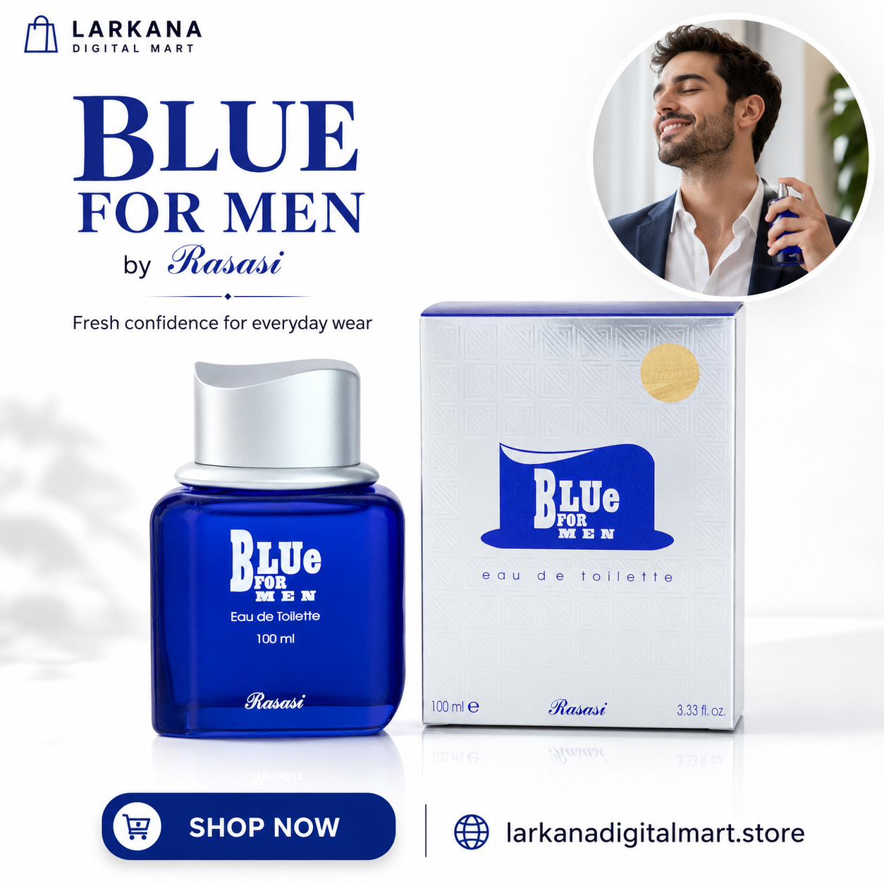 Blue For Men by Rasasi - Eau de Toilette 100ml