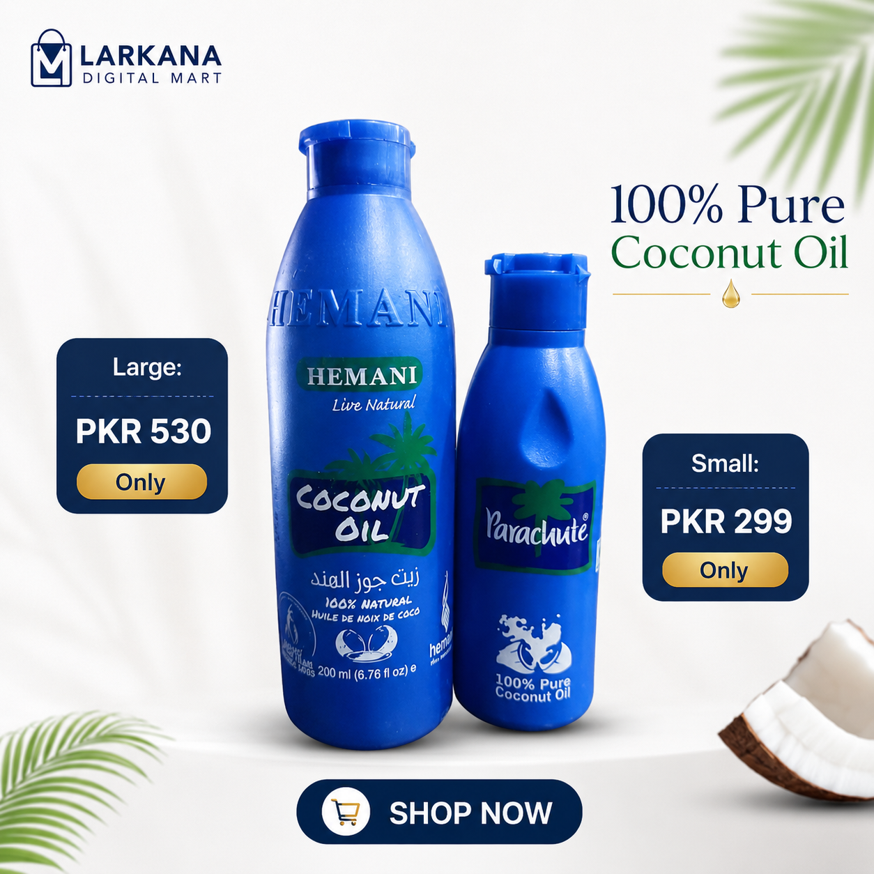 100% Pure Coconut Oil