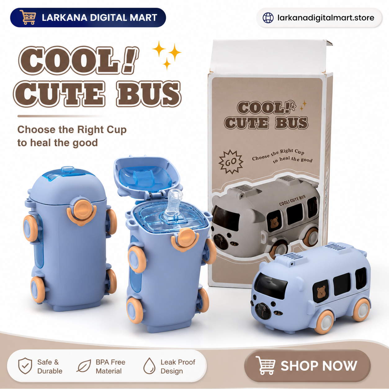Cool Cute Bus Feeding Cup – Fun & Feeding in One Place