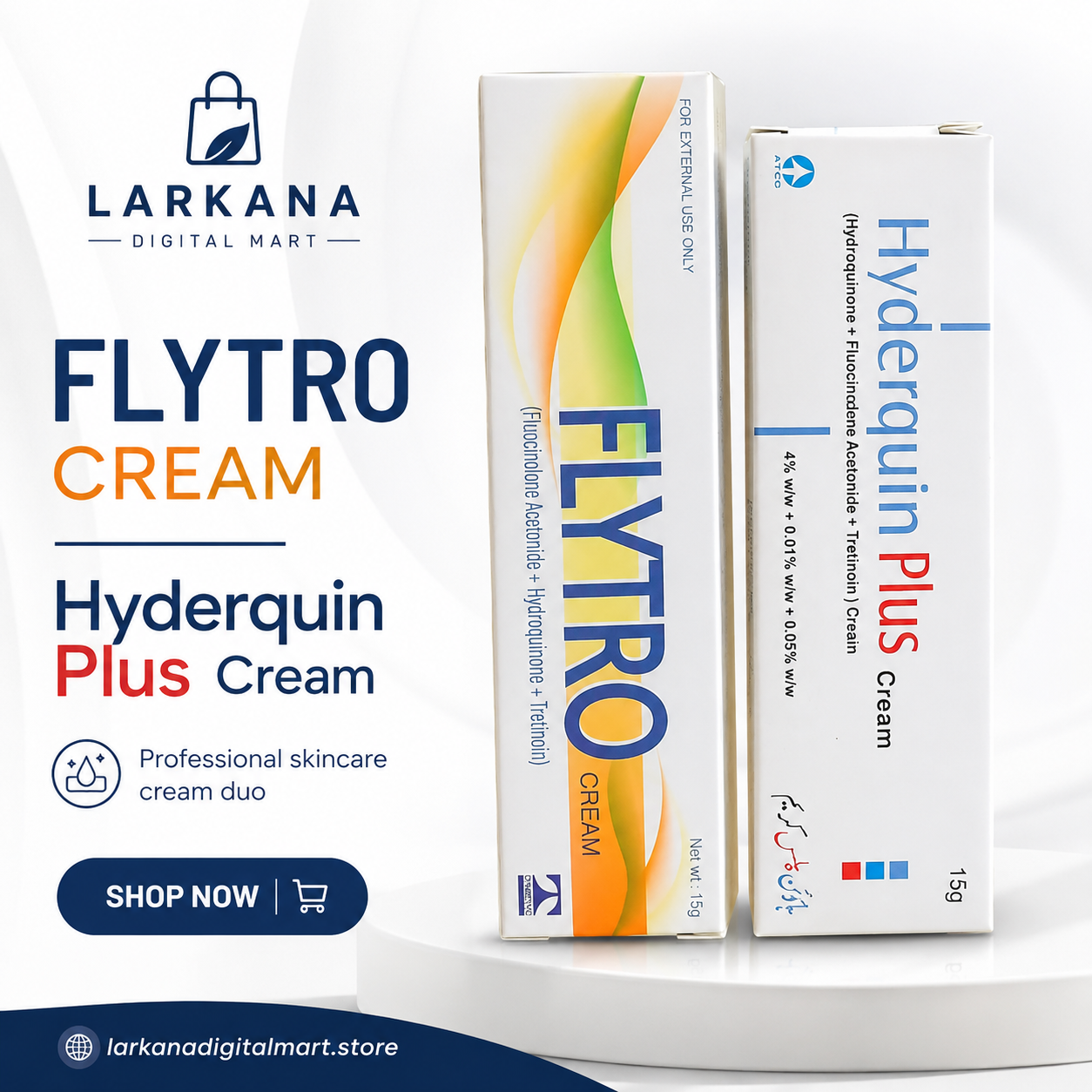 Flytro Cream + Hyderquin Plus Cream - Professional Skincare Duo