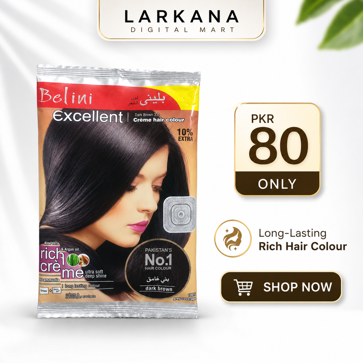 Belini Excellent Creme Hair Colour - Dark Brown 3.0