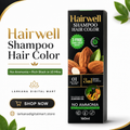 Hairwell Shampoo Hair Color – 01 Natural Black, 160ml