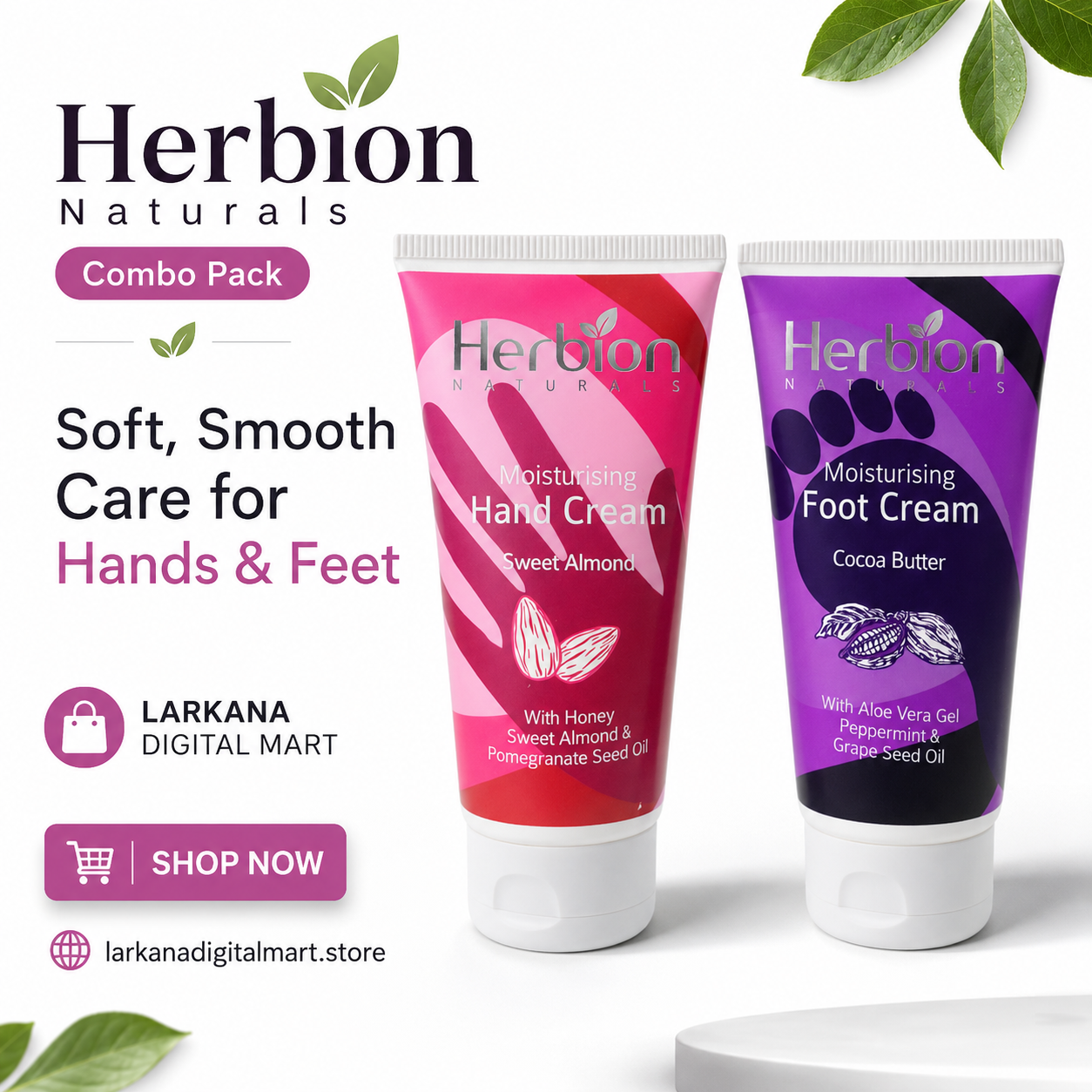 Herbion Naturals Hand & Foot Cream Combo Pack