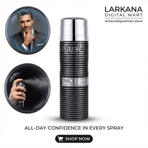 Sapil Nice Feelings Black Body Spray For Men 200ml