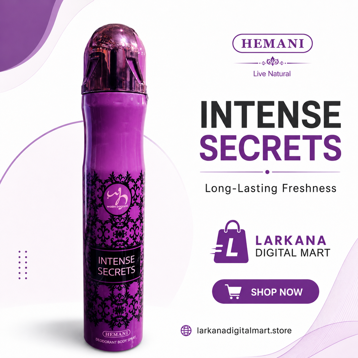 Hemani Intense Secrets Deodorant Body Spray
