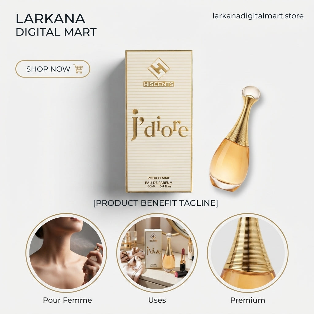 J'diore 100ml EDP Pour Femme by Hiscents