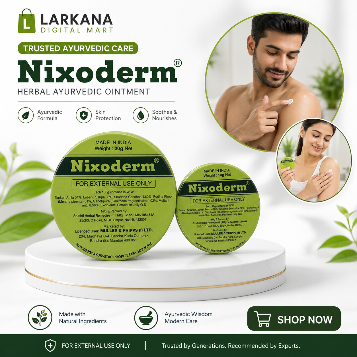 Nixoderm Herbal Ayurvedic Ointment