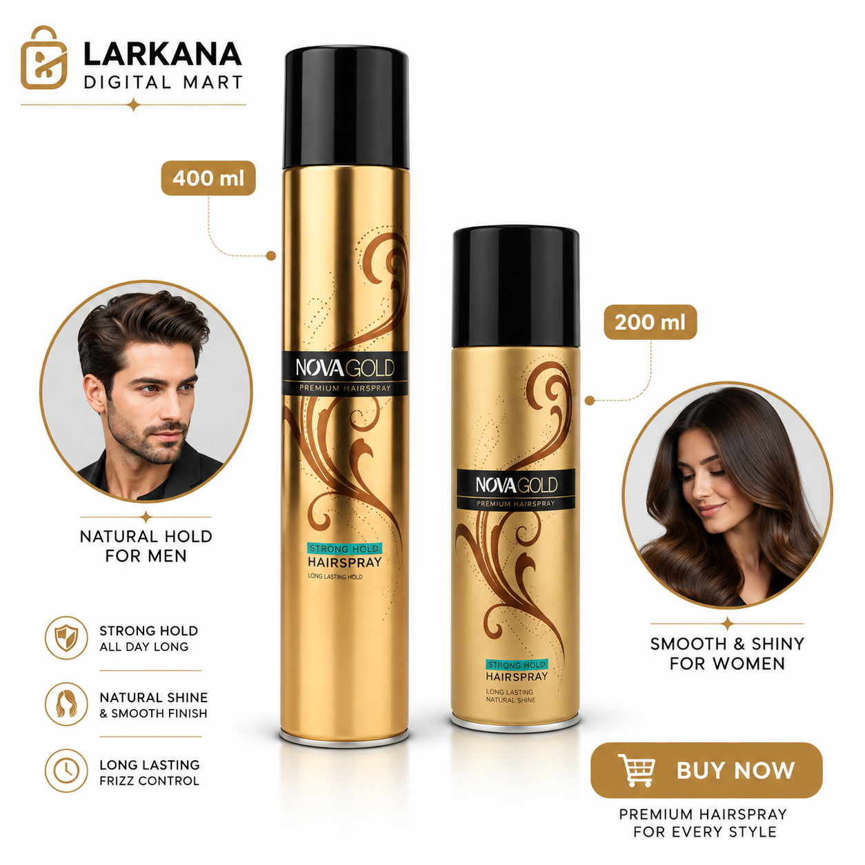Nova Gold Premium Hair Spray