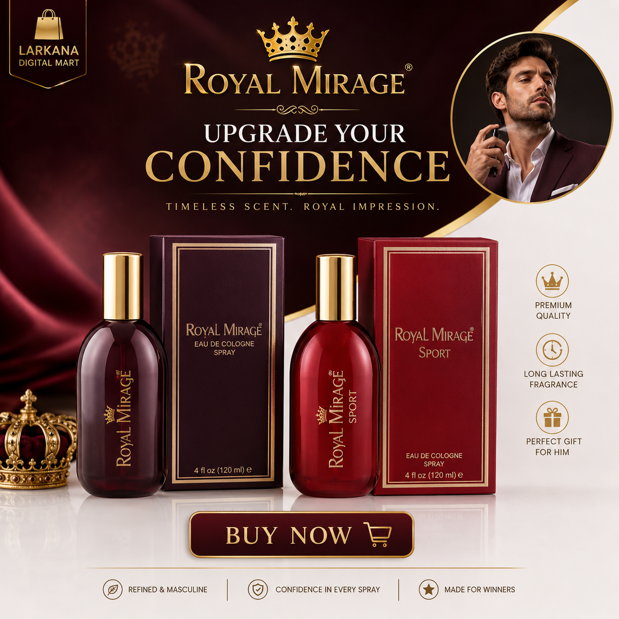 Royal Mirage Eau de spray- 120ml
