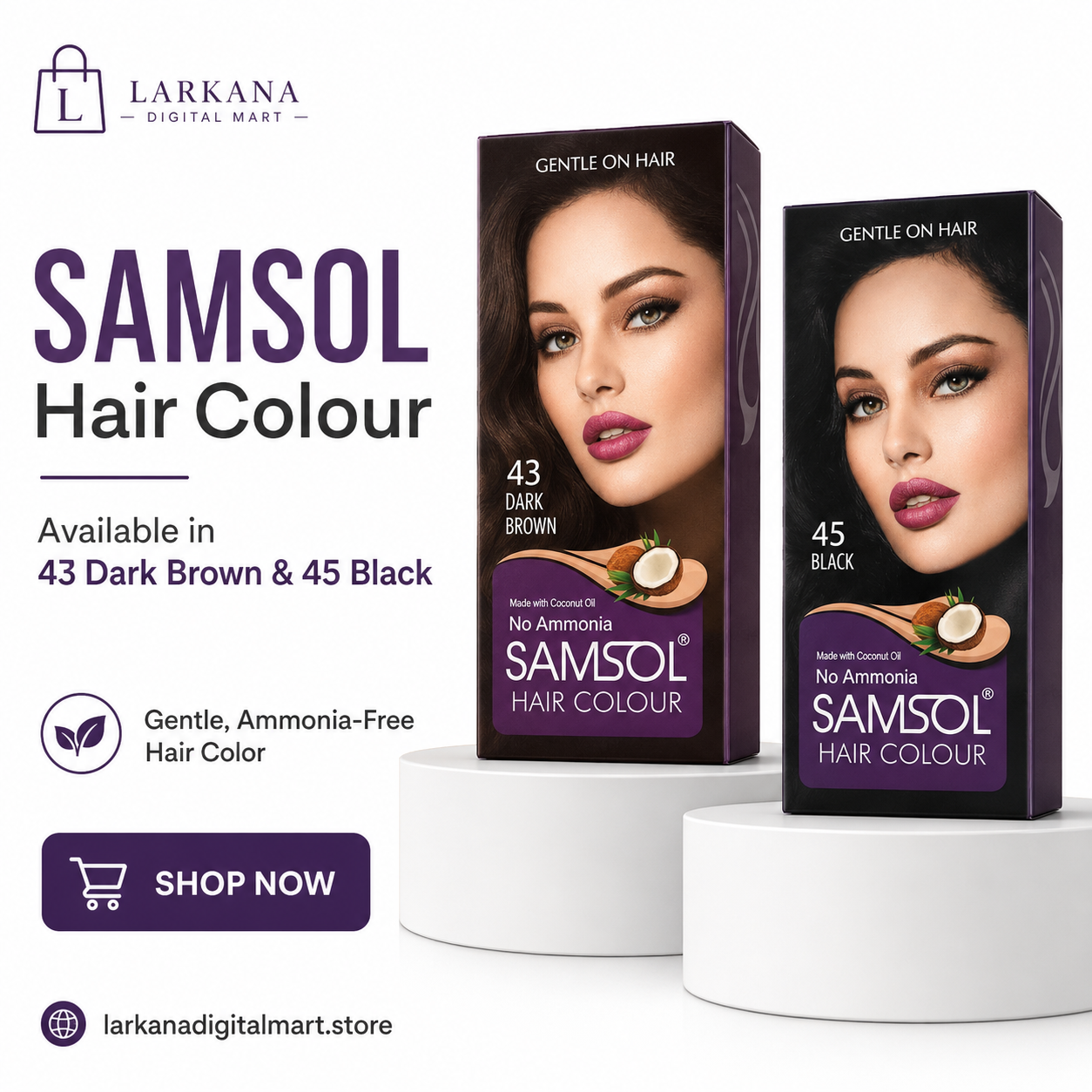 Samsol Hair Colour - Gentle Ammonia-Free Formula