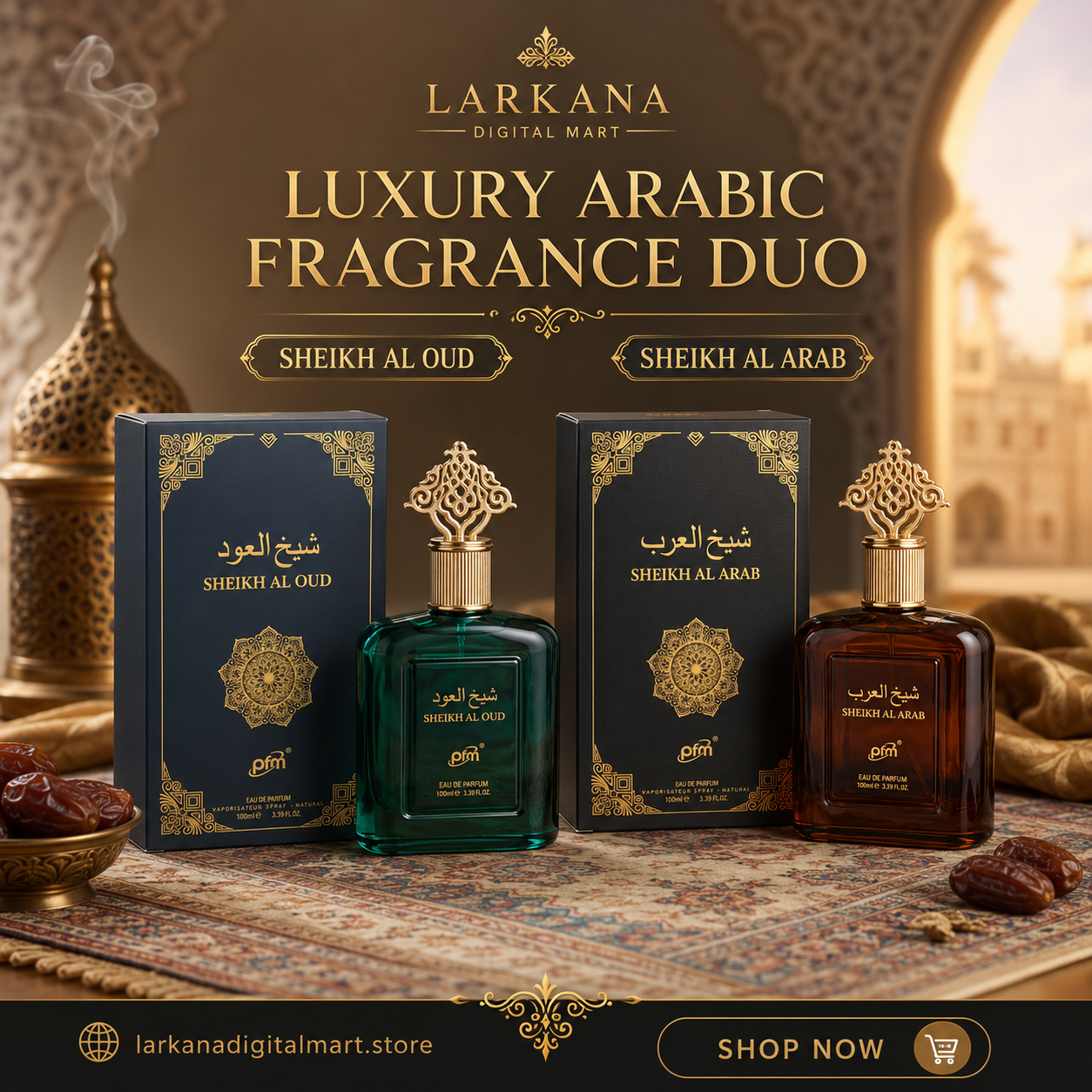 PFM Arabic Fragrance – Sheikh Al Oud & Sheikh Al Arab