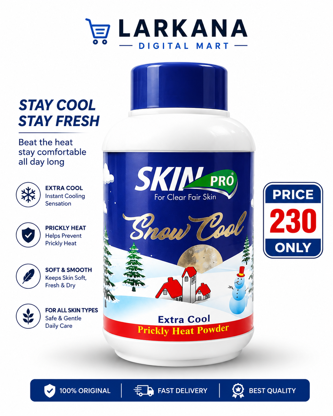 Skin Pro Snow Cool Extra Cool Prickly Heat Powder